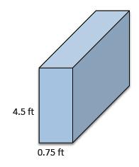 6. Determine the volume of the rectangular prism shown below. 6.4 in. 5.1 in. 10.