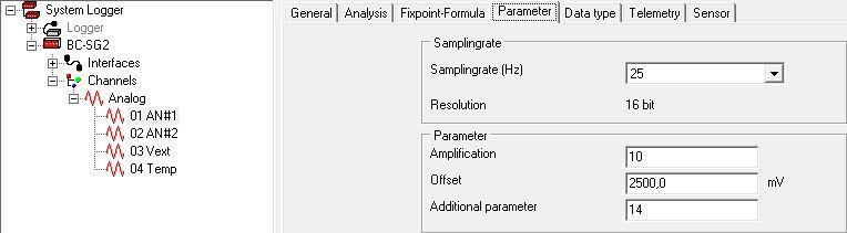Now you have three options: 1. The measurement range is too small: You have to reduce the amplification in tab Parameter. Afterwards you do the same procedure as before.