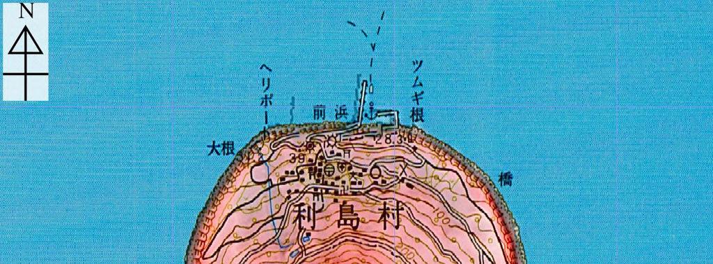 Red Relief Image Map Miyatsukayama Figure 59-1 Topography of Toshima.