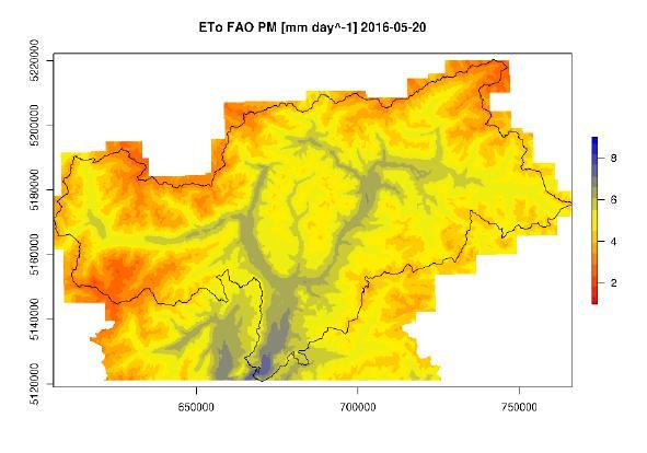 Potential Evapotranspiration [mm day -1 ] Results