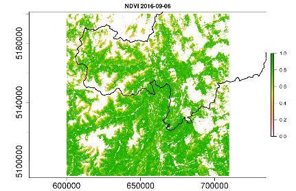 NDVI from Sentinel-2 Results 8/9 The level 1C
