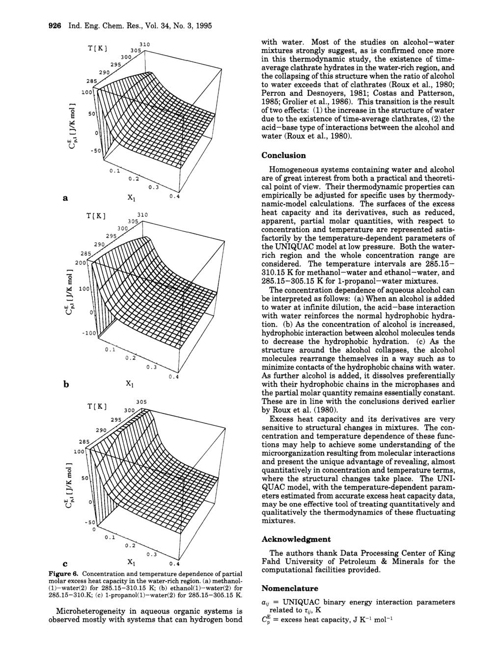 926 Ind. Eng. Chem. Res., Vol. 34, No. 3, 1995 a b -looi,y 300 X1 Y m,.r. 305 0.4 0.4 with water.