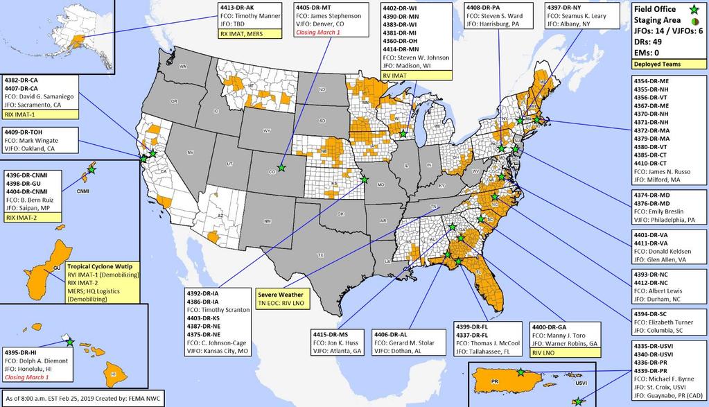 Readiness Deployable Teams and Assets National and Regional Resources Strength: 12,965 IM Workforce Available: 4,363 / 34% Other: 3,319 Deployed: 5,283 East: Available N-IMAT West: Available Crisis: