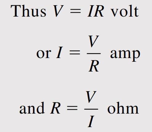 Ohm s Law This states that the p.d. developed between the two ends of a resistor is directly proportional to the value of current flowing through it, provided that all other factors (e.g. temperature) remain constant.