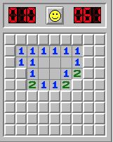 1. Minesweeper (8 points) Minesweeper is a single player puzzle.