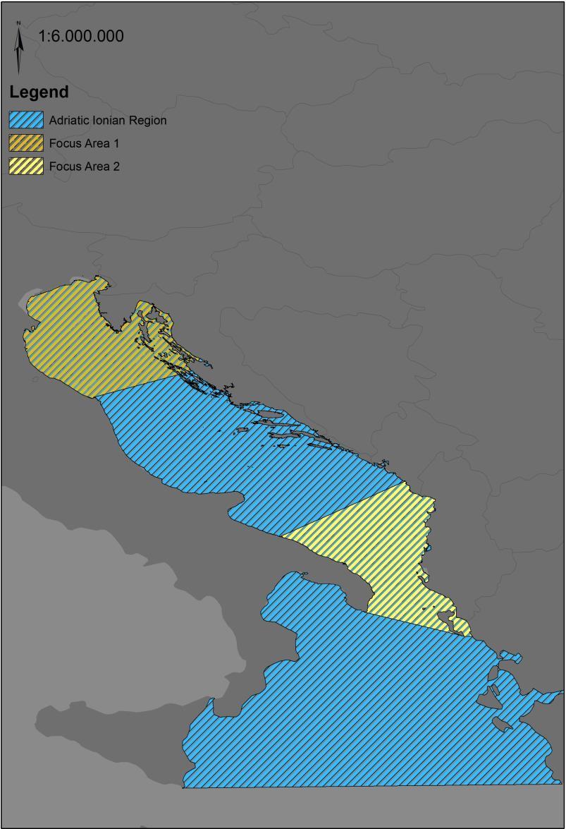 ADRIPLAN Area Adriatic-Ionian Region (AIR); Focus Area 1: Northern Adriatic; Focus