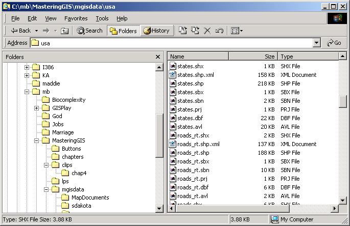 Arc GIS Data formats Coverages (beige): older format - skip for now Coverages Shapefiles 3 types of vector data files Coverages Shapefiles Geodatabases Shapefiles (green): vector files each file