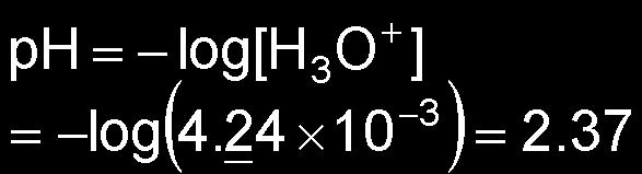 [HCHO 2 ] [CHO 2 ] [H 3 O + ] K a = 1.