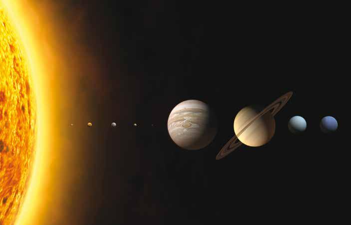 Our Solar System At the planetarium, I learned that the main part of our solar system consists of the sun and 8 planets.