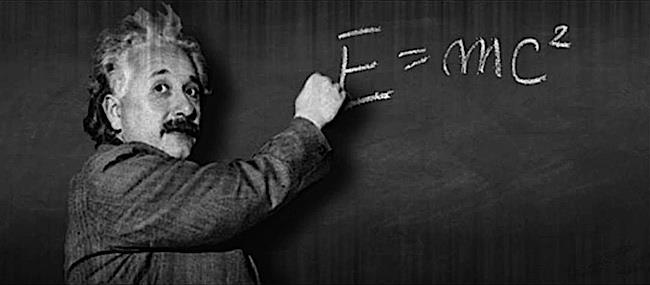 Einstein has derived a very famous equation in special relativity that connects energy and mass: E 0 = m 0 c 2 The rest energy E 0