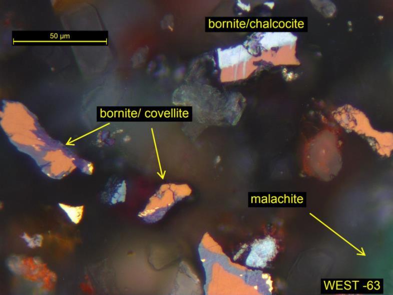 MAHUMO Mineralogy indicates copper sulphides in