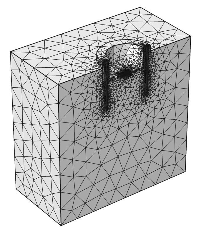 ½ Symmetry Geometry model 42719 tetrahedral elements Minimum element size: 1mm