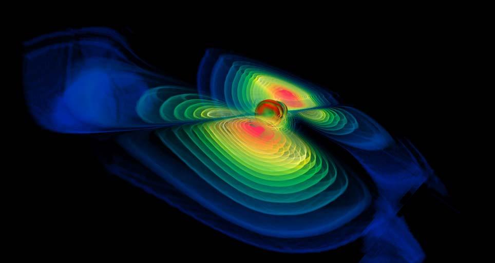 Probing the Universe for Gravitational Waves "Colliding Black Holes" Credit: National Center for