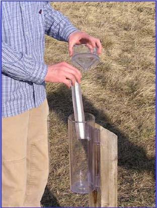 Winter Weather Reminders Don t forget to protect your rain gauge during the winter! Remove the inner measuring tube and funnel from the gauge!
