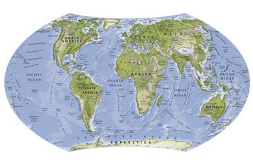 Globes and maps The location of any place or feature on the Earth s surface can be shown on a map or globe.