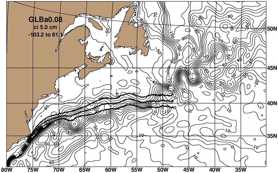 07.1: A = 20 1 year mean ERA40-sec Mean Gulf Stream