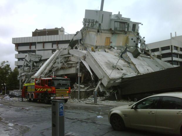 Total collapse of a building