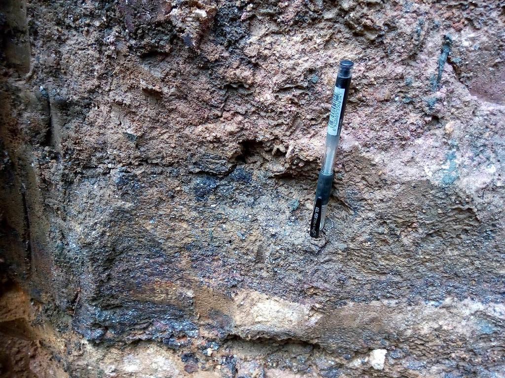 Close up of a graphite seam in the north face of Trench 1 The Company is highly encouraged by what is being observed at site, even though the Main Zone drilling programme is at a very early stage.