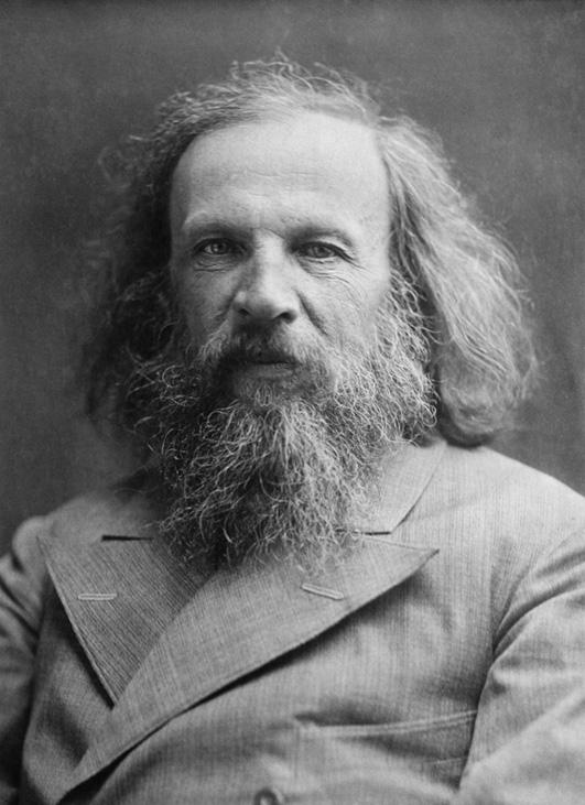 (e) Dmitri Mendeleev (1834-1907) arranged the known elements of the time (and predicted the position of future undiscovered elements) into a table called the Periodic Table. (i) What is an element?