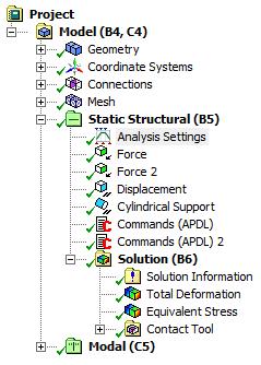 Static Analysis Setup nropt,unsym cmsel,s,pad_1 cmsel,a,pad_2 cm,e_pad,elem allsel APDL