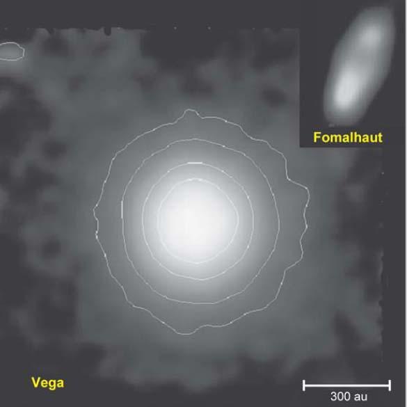 70um Images of Vega and Fomalhaut show strikingly
