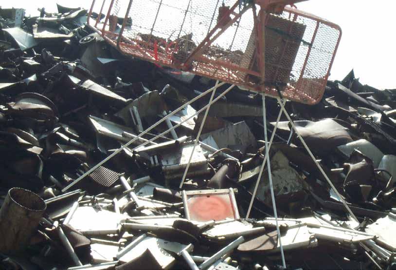 CANBERRA has successfully characterized a large area full of metal scrap piles with