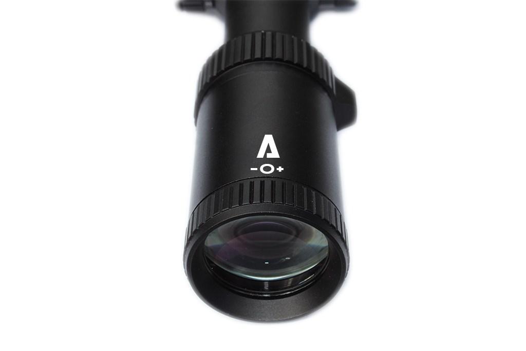 RIFLESCOPE ADJUSTMENTS Reticle Focus Adjustment The Atibal 1-8x24 riflescope uses a fast focus eyepiece. This allows shooters to quickly and easily adjust the focus on the riflescope s reticle.