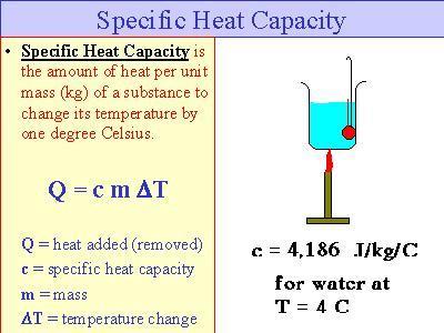 2. There is no tendency for the reaction to occur in either direction 17. What is the definition of specific heat? What is symbol for specific heat? What is the change in heat using specific heat? a.