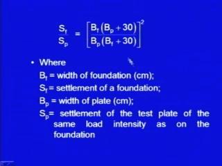 (Refer Slide Time: 34:19) This is the expression; S f upon S p is equal to B f, B p into B p plus 30, B f plus 30 whole squares, this is the expression, which is