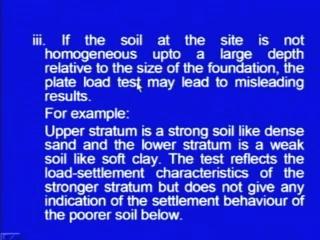 for loose sands you are likely to get low values of the settlements.