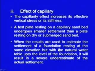 (Refer Slide Time: 39:08) The next point is the effect of capillary, as you know the capillary effect increases, it is effective vertical stress.
