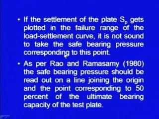 (Refer Slide Time: 46:25) So, what you have to do is, this is the curve let us say, you have calculated S p, the settlement of the footing plate and corresponding to this, then you can read, this