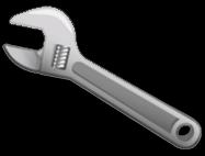PRACTICE: TORQUE ON A WRENCH PRACTICE: You pull with a 100 N at the edge of a 25 cm long wrench, to tighten a bolt (gold), as shown.