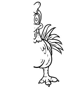 Day 2 - I choose to change Draw the other side of the rooster 1. Peter was pressured from the people to agree that he was a disciple of Jesus.