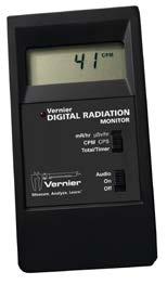 Digital Radiation Monitor (Order Code DRM-BTD) The Digital Radiation Monitor is used to monitor alpha, beta, and gamma radiation.
