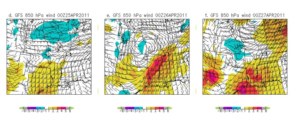 and wind anomalies in 24 hour increments