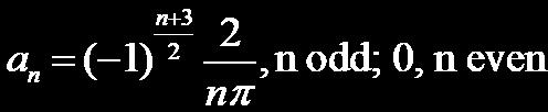 Problem 6) The trigonometric Fourier series for a square wave at ω0=100π rad/s oscillating from 0 to 1 is given by where a0=0.