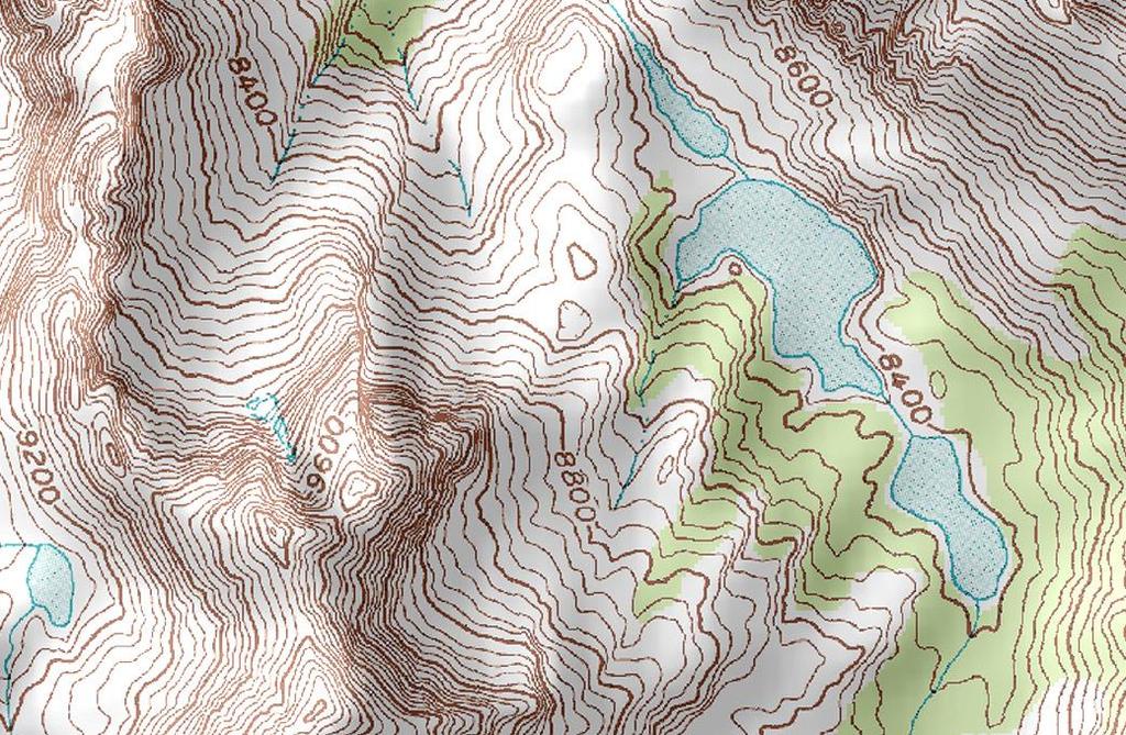MAPS THEMATIC: ISOLINE Topographic Popular among hikers Points of