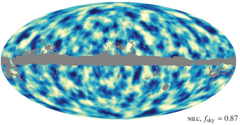 Planck lensing potential reconstruction: estimate of modulation field ψ Planck collaboration 2013 Note about half signal, half