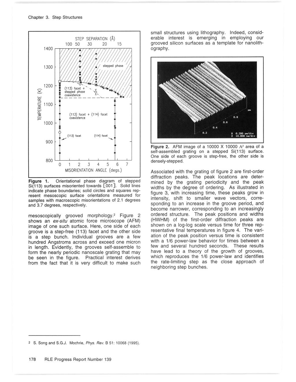 small structures using lithography. Indeed, considerable interest is emerging in employing our grooved silicon surfaces as a template for nanolithography. Figure 2.