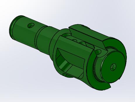 Solidworks Model 12 of 21 Determined the volume of the different cavities in the liner and