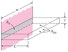Class work: The extent to which the tip condition affects the thermal performance of a fin depends on the fin geometry and thermal conductivity, as well as the convection coefficient.
