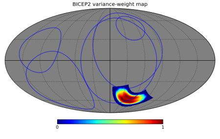 the Planck map than in BICEP2, but the fact that polarized