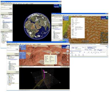 5.6. Data integration with Google Earth: Figure 7: A snapshot of Saudi Aramco GIS application in integration with Google Earth. (Ahmad I. A. M.