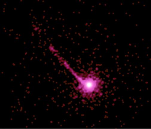 PKS1127-145 (z=1,187): Blazar Chandra-X image (NASA/A.