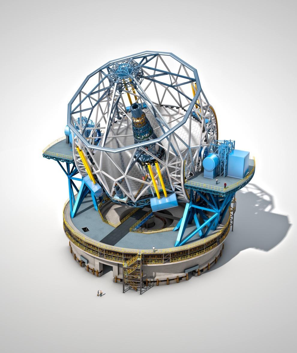 I- The E-ELT Project The Telescope 40-m class telescope: largest opticalinfrared telescope in the world.