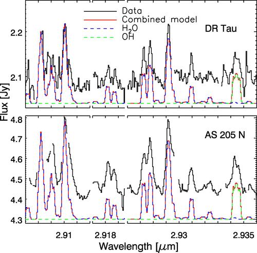 Water in the planet-forming zones of DR Tau and AS 205N Keck-NIRSPEC high resolution (R = 25 000) spectroscopy in L-band