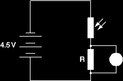 24 n LDR is used in the light-sensing circuit shown in the Fig. 24. 12 Fig. 24 In bright light conditions, the resistance of the LDR is 200 The fixed resistor R has a resistance of 1000.