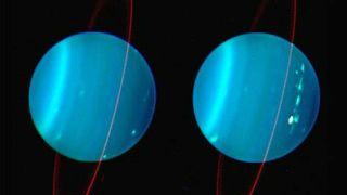 Uranus Uranus and Neptune are nearly twins Rotates "on its side" Large moons have varied terrains Neptune Dynamic atmosphere One of the windiest places in the solar system Great