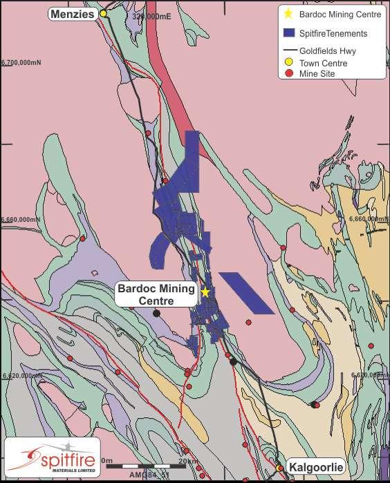 UPDATE ON ALICE RIVER PROJECT Figure 4: Bardoc Gold Project, Geology and Location Plan In light of its ongoing focus on the